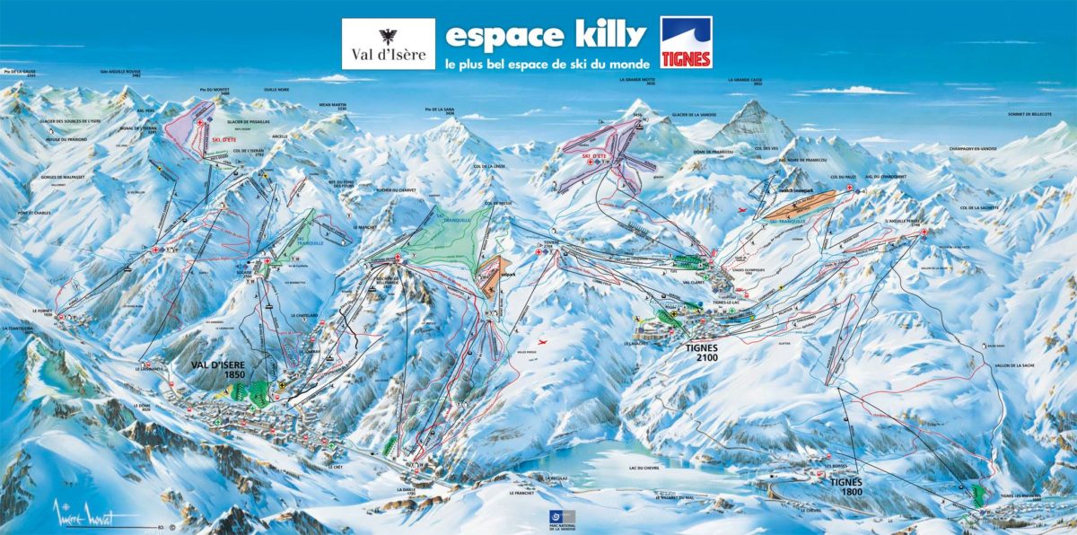 Espace Killy Ski Map