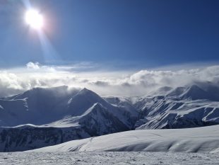 Panorama of Gudauri Mountains
