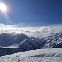 Panorama of Gudauri Mountains