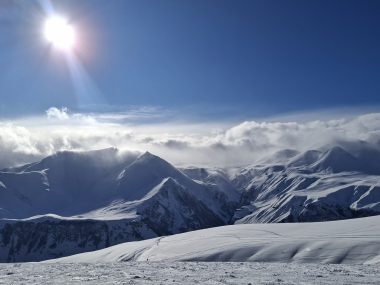 Panorama of Gudauri Mountains